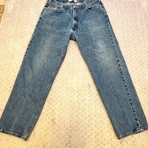 Levis 550 Relaxed Straight Leg Men's Jeans Blue Denim Size 38 x 32 Levi’s Y2K
